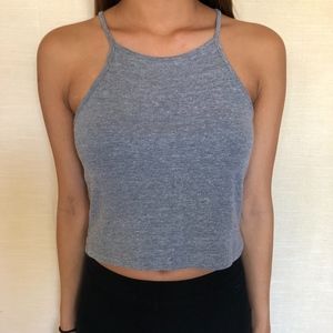 Gray Halter Top